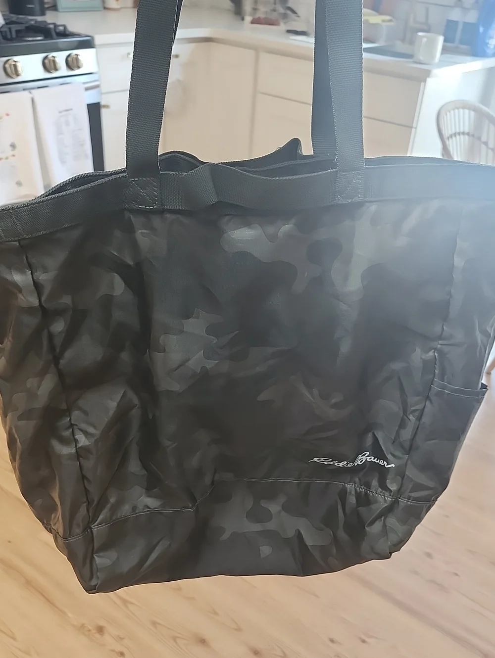 Eddie Bauer Black Camo Tote